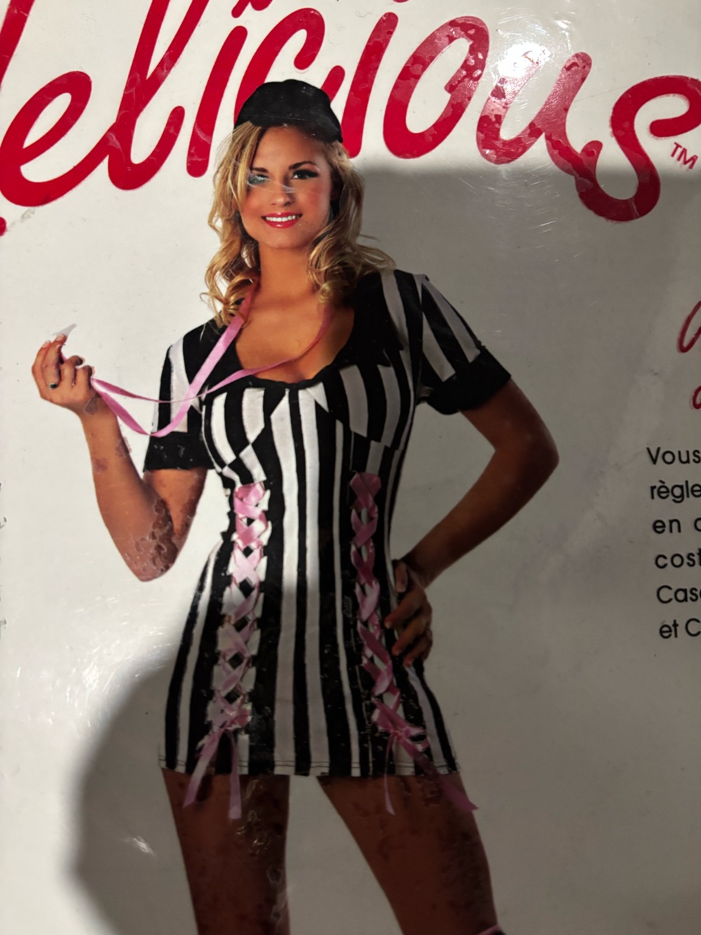Black & White Striped Referee Costume